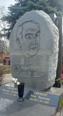 Могила В.Л. Гинзбурга на Новодевичьем кладбище. Фото В.Е. Фрадкина, 11.04.2024