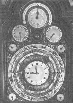 Циферблат астрономических напольных часов (Австрия, XVIII век)
