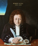 ГУК Роберт (Hook Robert) ?? &quot;13 Portrait of Robert Hooke&quot; by Rita Greer - The original is an oil painting on board by Rita Greer, history painter, 2004. This was digitized by Rita and sent via email to the Department of Engineering Science, Oxford University, where it was subsequently uploaded to Wikimedia.. Licensed under FAL via Wikimedia Commons - http://commons.wikimedia.org/wiki/File:13_Portrait_of_Robert_Hooke.JPG#mediaviewer/File:13_Portrait_of_Robert_Hooke.JPG