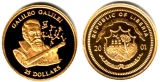 25 либерийских долларов с изображением Г. Галилея, 2014, Либерия
