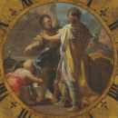 Архимед демонстрирует свое изобретение тирану Сиракуз Гиерону. Domenico Antonio Vaccaro, 18 в.