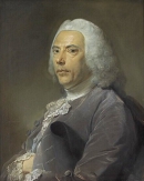 БУГЕР Пьер. Портрет кисти Jean-Baptiste Perronneau (Лувр)