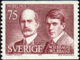 Марка с изображением У.Г. и У.Л. Брэггов