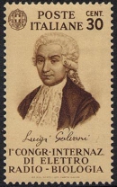 Марка с изображением Л. Гальвани