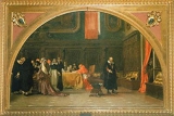 Галилей перед инквизицией. Работа N. Barabino, 1888. Уменьшенная копия фрески в Палаццо Celesia в Генуе (Частная коллекция, Генуя).