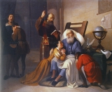 Смерть Галилея. Работа Giovanni Lodi, 1856 (Accademia Atestina, Modena).