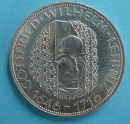 ЛЕЙБНИЦ Готфрид Вильгельм (Leibniz Gottfried Wilhelm). 5 немецких марок 1966 г. (аверс)