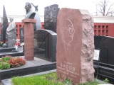 Могила НГ Басова на Новодевичьем кладбище. Фото В.Е. Фрадкина.