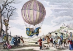 French aeronauts Jacques-Alexandre-César Charles and Marie-Noël Robert made the first manned ascent in a gas balloon, Dec. 1, 1783