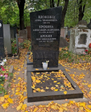 Место захоронения О.Н. Крохина на Донском кладбище. Источник: https://moscow-tombs.ru/by-years/krohin_on/