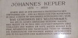 Мемориальная доска недалеко от места рождения И. Кеплера