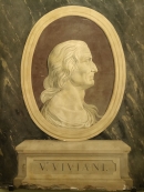 Барельеф В. Вивиани в музее Г. Галилея во Флоренции. Фото В.Е. Фрадкина, 2019
