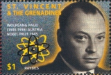 Почтовая марка, посвященная В. Паули
